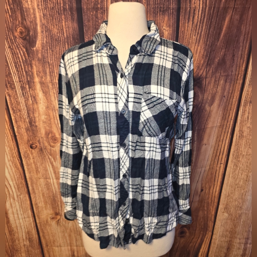 Rails Hunter Top Size S White/Navy/Forest